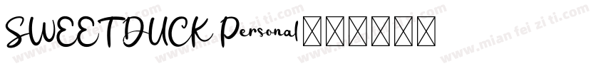 SWEET DUCK Personal字体转换